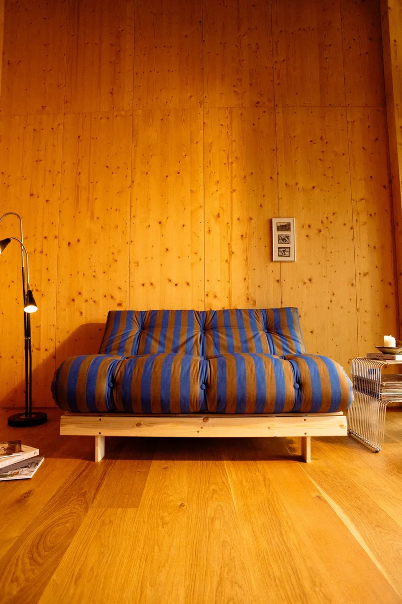 ROOTS RAW 160 X 200 W. ROOTS MATTRESS BROWN-BLUE van Karup Design – sfeerfoto 10 van 12