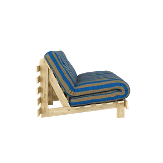 ROOTS RAW 160 X 200 W. ROOTS MATTRESS BROWN-BLUE van Karup Design – productfoto 4 van 12