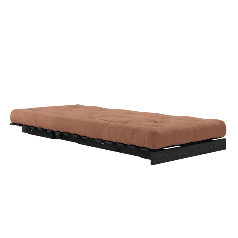 ROOTS BLACK NIGHT LACQUERED 90 X 200 W. ROOTS MATTRESS CLAY BROWN by Karup Design – product photo 2 of 5
