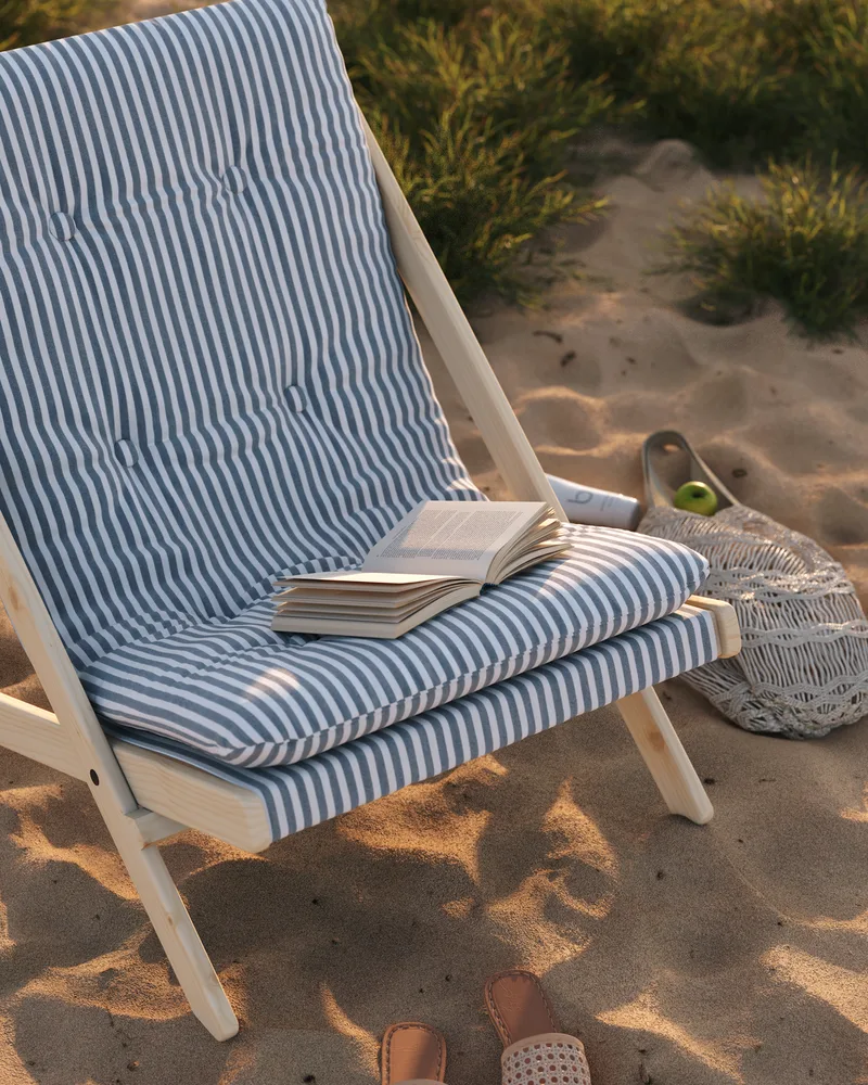 BOOGIE RAW BEECH W. BOOGIE MATTRESS BEACH BLUE van Karup Design – sfeerfoto 2 van 12