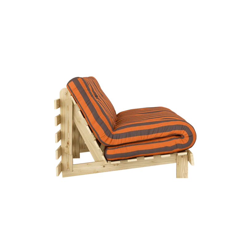 ROOTS RAW 160 X 200 W. ROOTS MATTRESS ORANGE-BROWN van Karup Design – productfoto 4 van 11