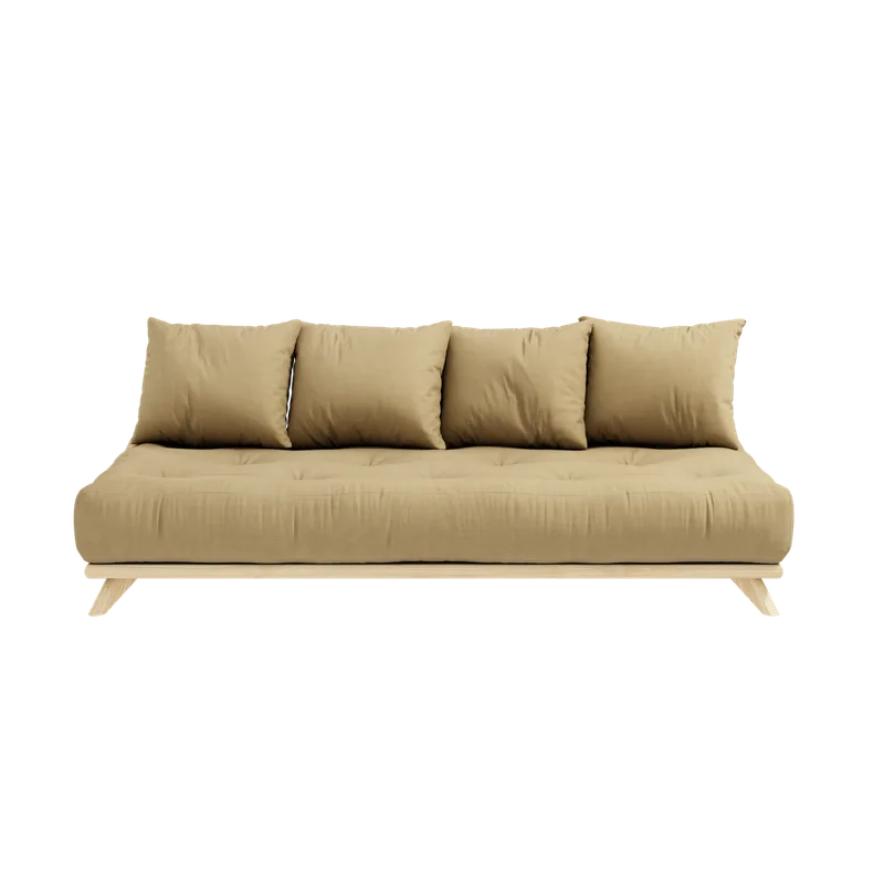 SENZA DAYBED CLEAR LACQUERED W. SENZA DAYBED MATTRESS SET WHEAT BEIGE van Karup Design – productfoto 3 van 8
