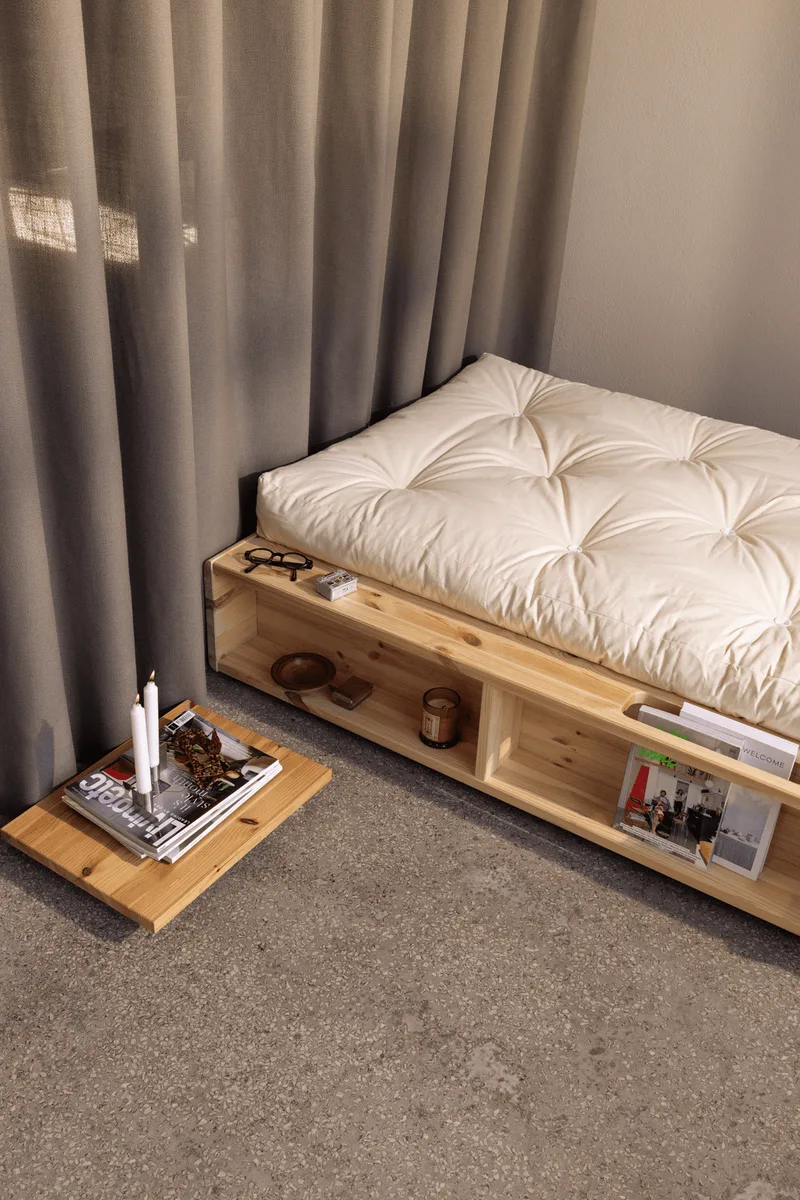 ZIGGY BED CLEAR LACQUERED 120 X 200 by Karup Design – interior photo 6 of 7