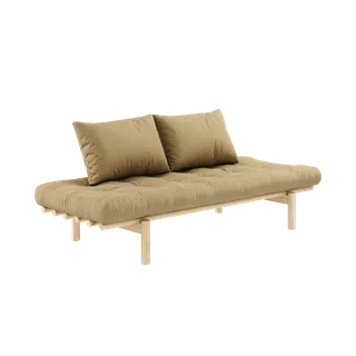 PACE DAYBED CLEAR LACQUERED W. 4-LAYER MIXED MATTRESS WHEAT BEIGE de Karup Design – photo du produit 10 sur 10