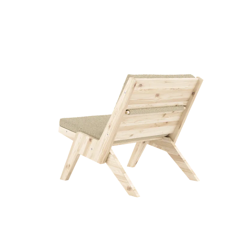 SWAY LOUNGE CHAIR RAW W. PEBBLE BEIGE MATTRESS by Karup Design – product photo 1 of 13