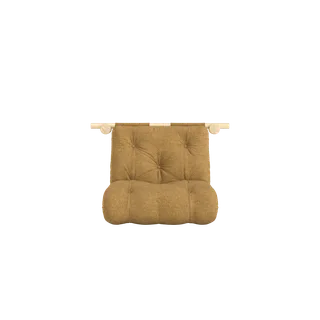 HOOKED RAW 75 X 200 W. BRAVO MATTRESS GOLDEN OCHRE van Karup Design – productfoto 2 van 13