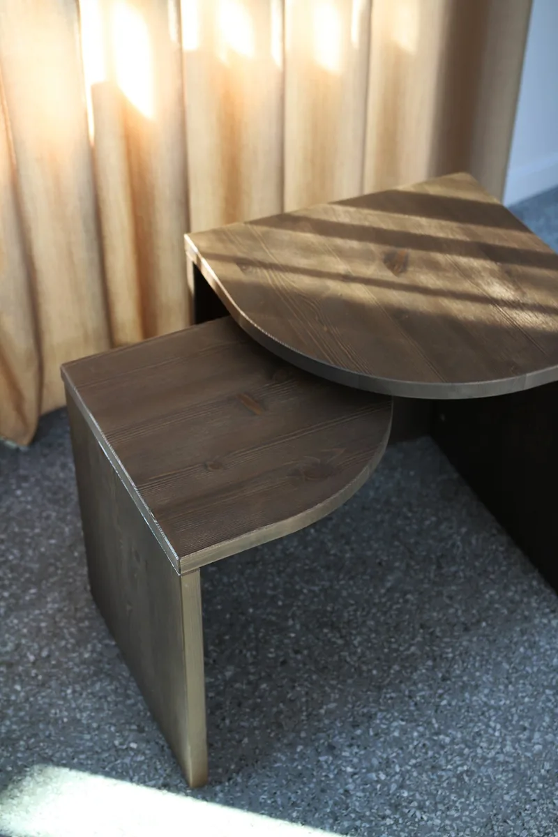 COMBINE SIDE TABLES SET CLEAR LACQUERED by Karup Design – interior photo 6 of 10