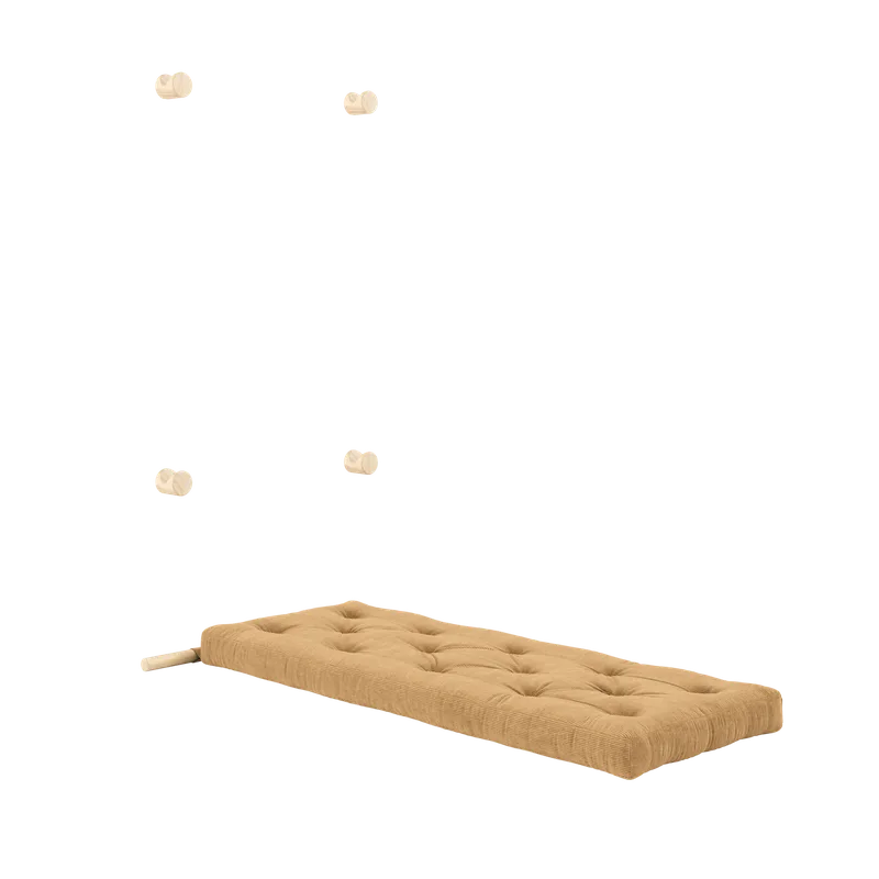 HOOKED RAW 75 x 200 W. BRAVO MATTRESS FUDGE BROWN by Karup Design – product photo 2 of 13