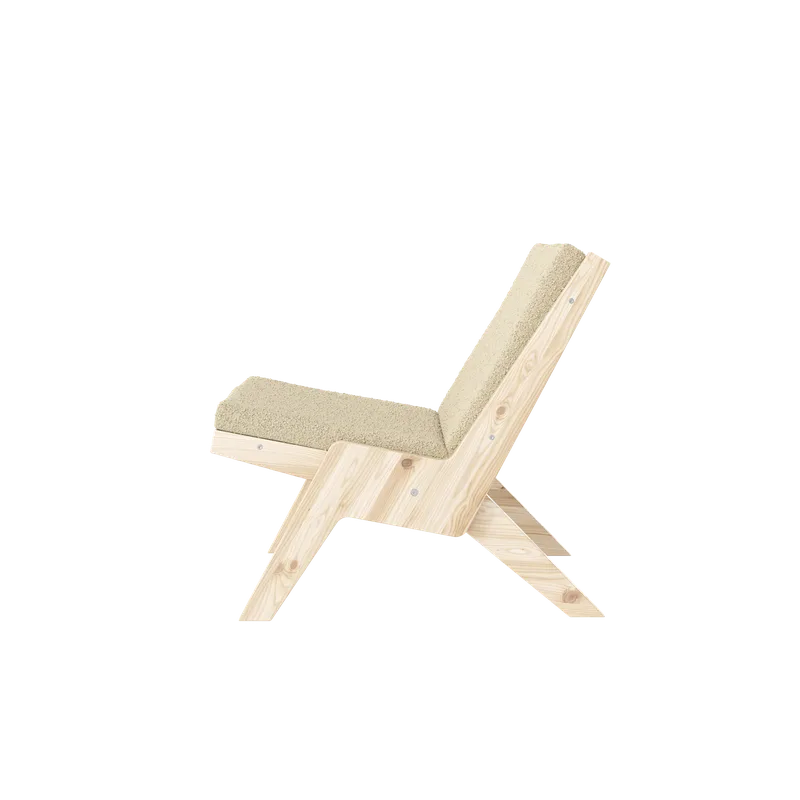 SWAY LOUNGE CHAIR RAW W. PEBBLE BEIGE MATTRESS by Karup Design – product photo 2 of 13