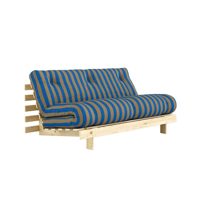 ROOTS RAW 160 X 200 W. ROOTS MATTRESS BROWN-BLUE van Karup Design – productfoto 12 van 12