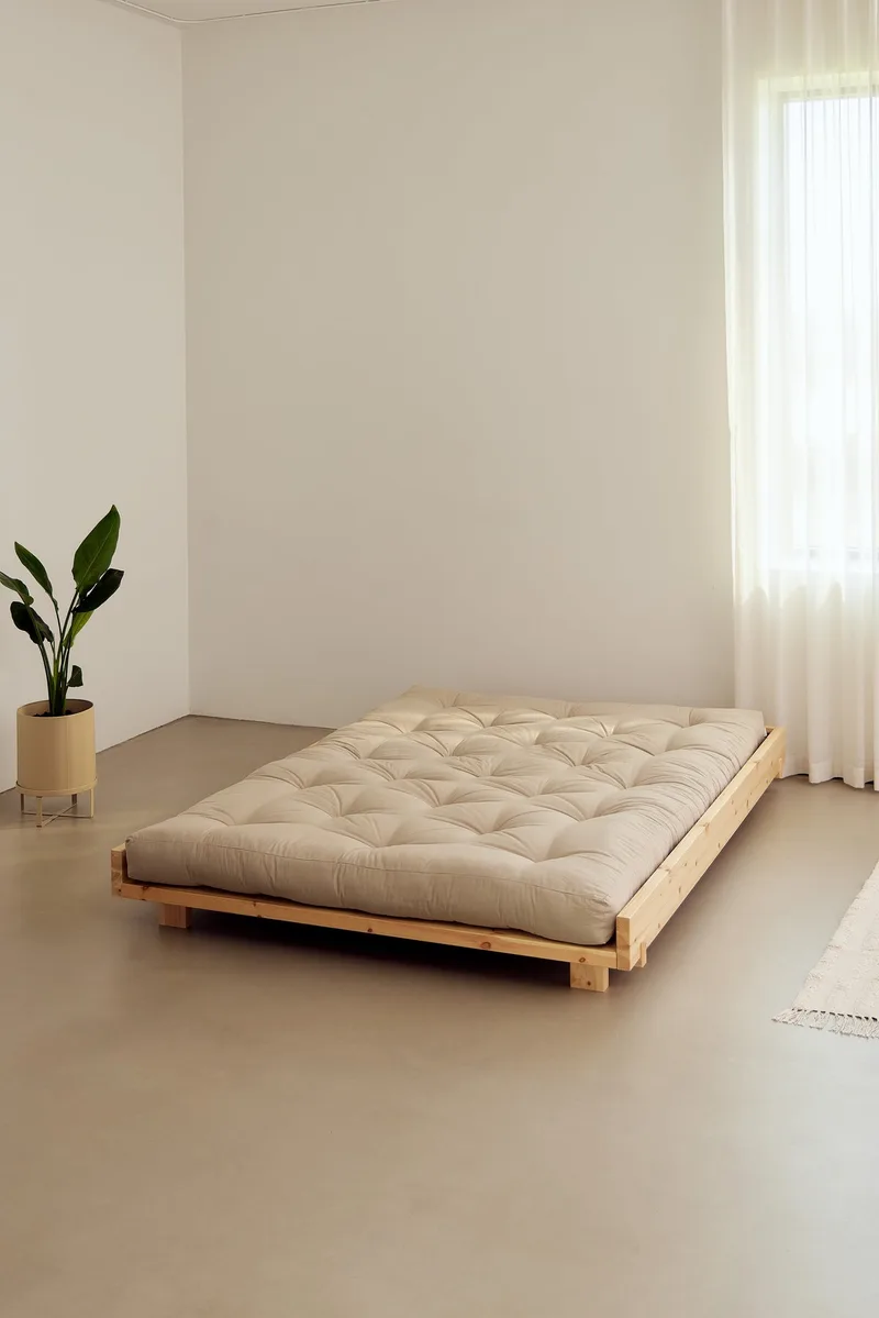 SOCIAL BED CAROB BROWN 140 X 200 W. 2 PCS BACK RESTS AND 2 PCS SIDE TABLES by Karup Design – interior photo 7 of 17