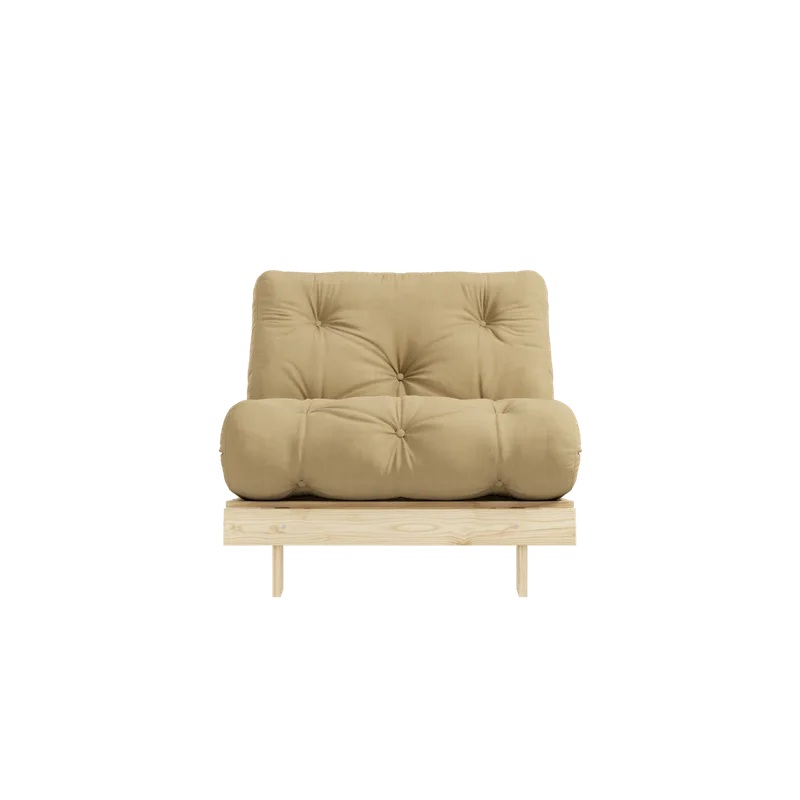 ROOTS RAW 90 X 200 W. ROOTS MATTRESS WHEAT BEIGE van Karup Design – productfoto 4 van 8