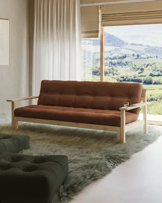 UNWIND CLEAR LACQUERED W. 5-LAYER MIXED MATTRESS LINEN de Karup Design – photo d’ambiance 4 sur 10