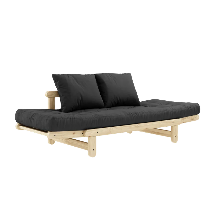 BEAT CLEAR LACQUERED W. BEAT MATTRESS SET DARK GREY van Karup Design – productfoto 2 van 9