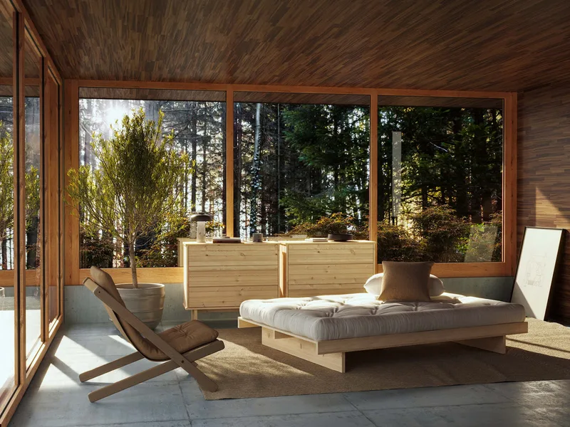 KANSO BED RAW 140 X 200 von Karup Design – Ambientefoto 2 von 6