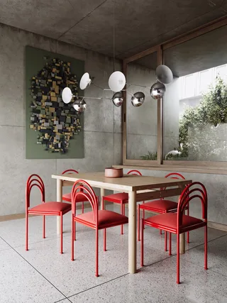 PACE DINING TABLE CLEAR LACQUERED von Karup Design – Ambientefoto 4 von 5