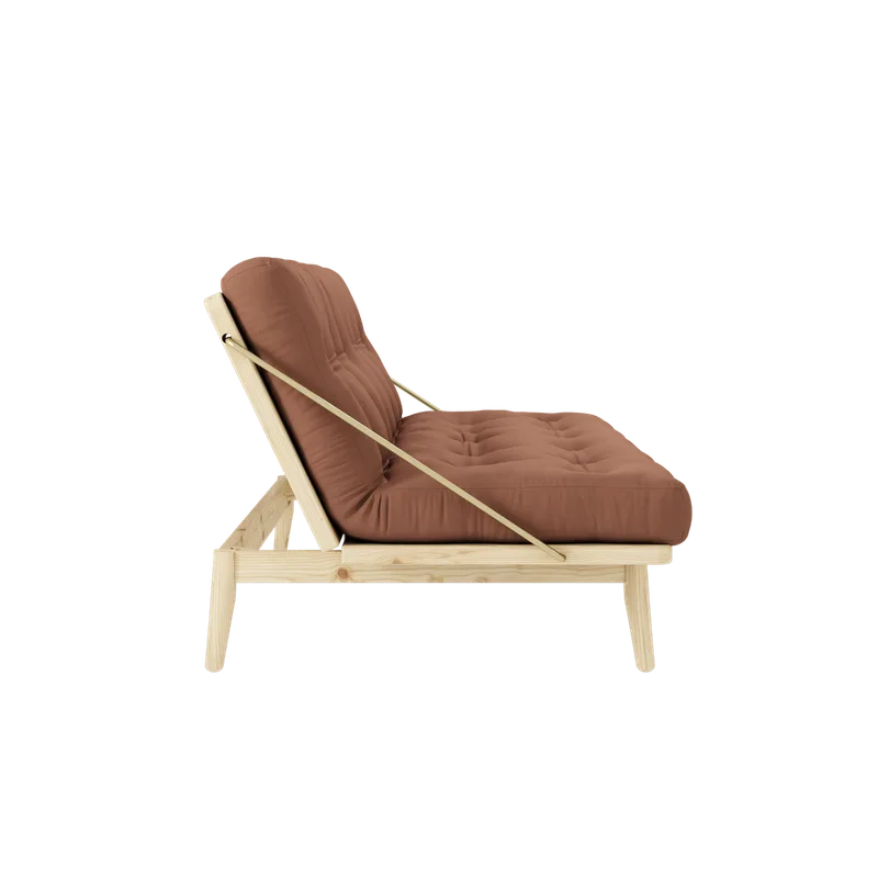 FOLK CLEAR LACQUERED W. 5-LAYER MIXED MATTRESS CLAY BROWN van Karup Design – productfoto 2 van 9