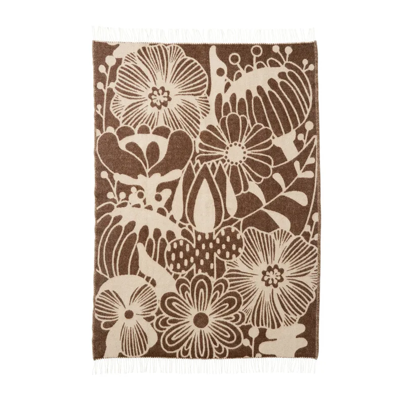 Blomranka de Klippan Yllefabrik en Brown/beige – photo du produit