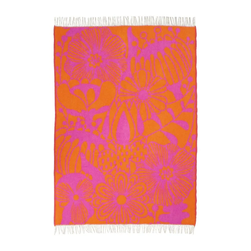Blomranka von Klippan Yllefabrik in Cerise/Orange – Produktfoto