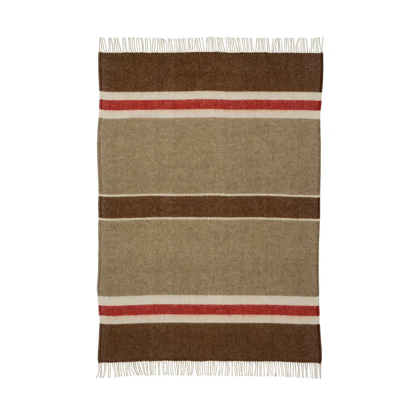 Gotland Stripe by Klippan Yllefabrik in Brun/Beige/Röd – product photo