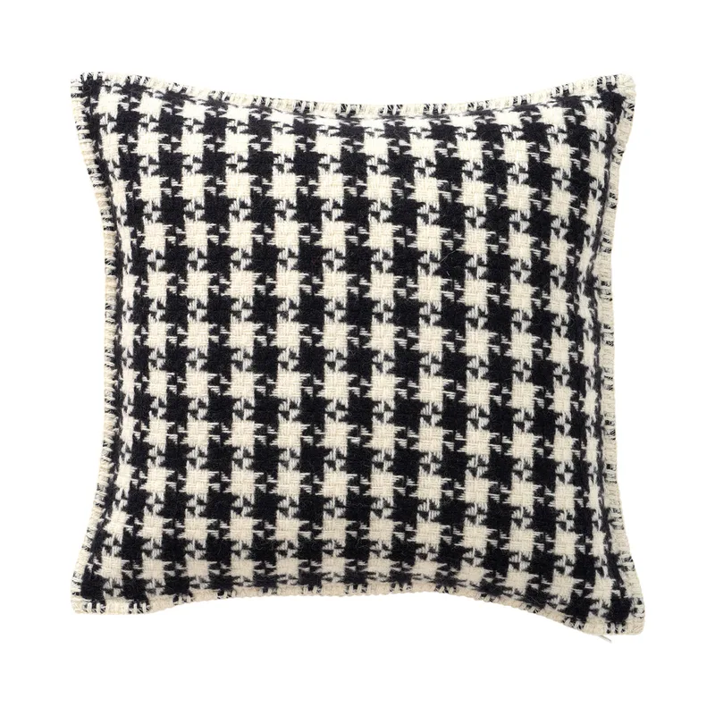 Dogtooth kuddfodral de Klippan Yllefabrik en Svart – photo du produit