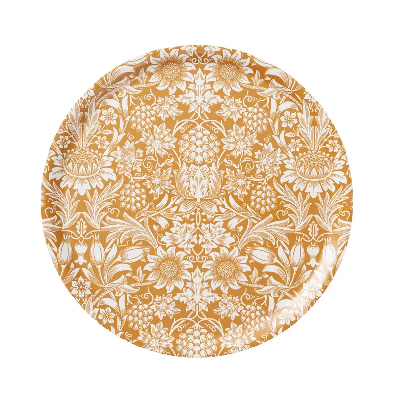 Sunflower rund bricka by Klippan Yllefabrik in Golden – product photo