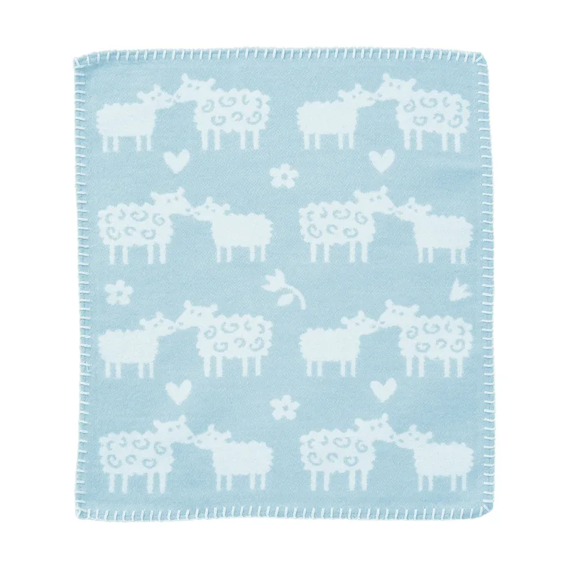 Bää – snuttefilt 34x40 cm by Klippan Yllefabrik in Light blue – product photo
