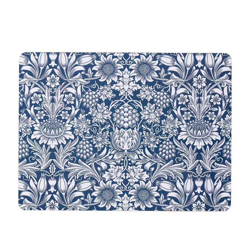 Sunflower 4-pack bordstabletter by Klippan Yllefabrik in Dark denim – product photo