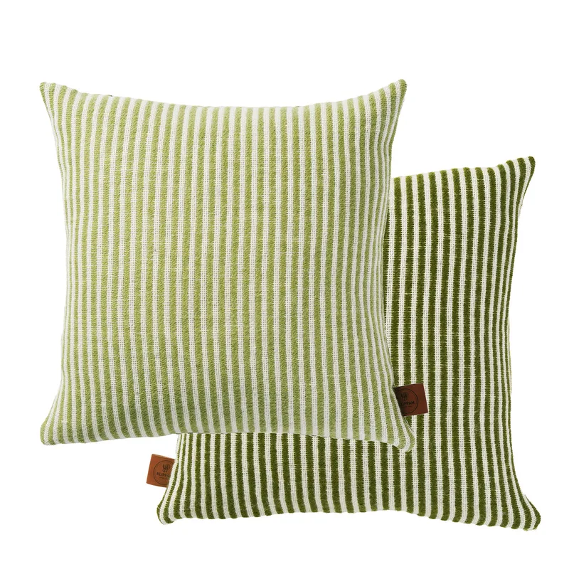 Rib kuddfodral by Klippan Yllefabrik in Green – product photo