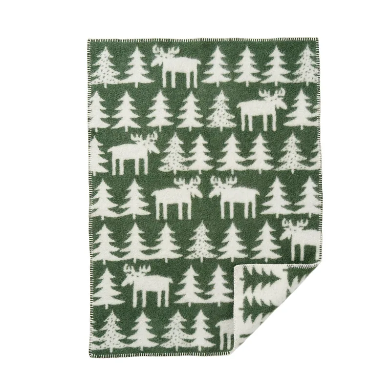 Älgvandring baby by Klippan Yllefabrik in Green – product photo