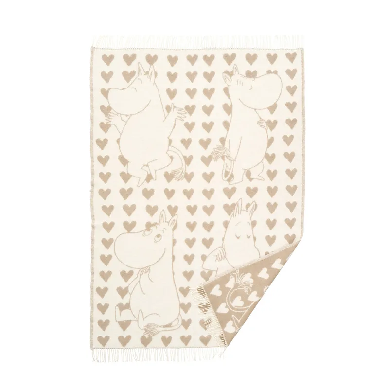 Moomin heart von Klippan Yllefabrik in Taupe – Produktfoto