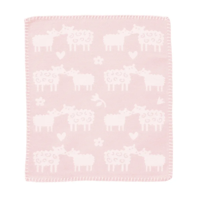Bää – snuttefilt 34x40 cm by Klippan Yllefabrik in Soft pink – product photo