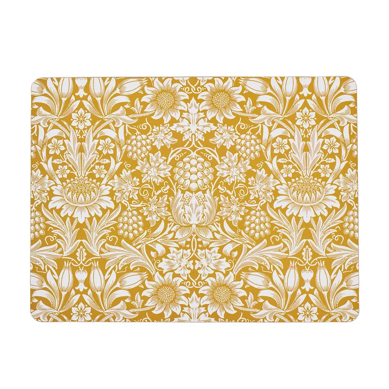 Sunflower 4-pack bordstabletter by Klippan Yllefabrik in Golden – product photo