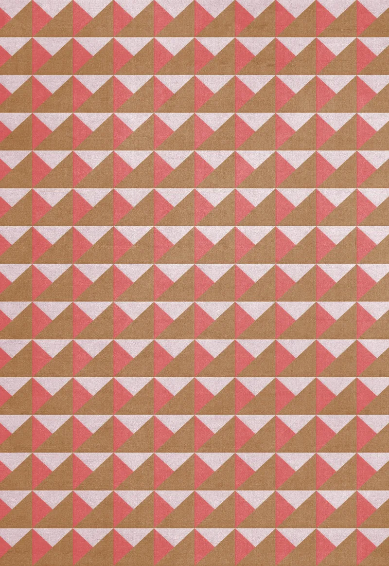 10 Year Collection Triangle Persimmon Pink van LAYERED in 180 × 270 cm – sfeerfoto