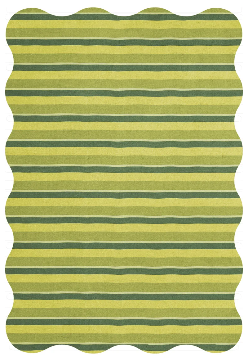 Scallop Lime Green von LAYERED in 180 × 270 cm – Produktfoto