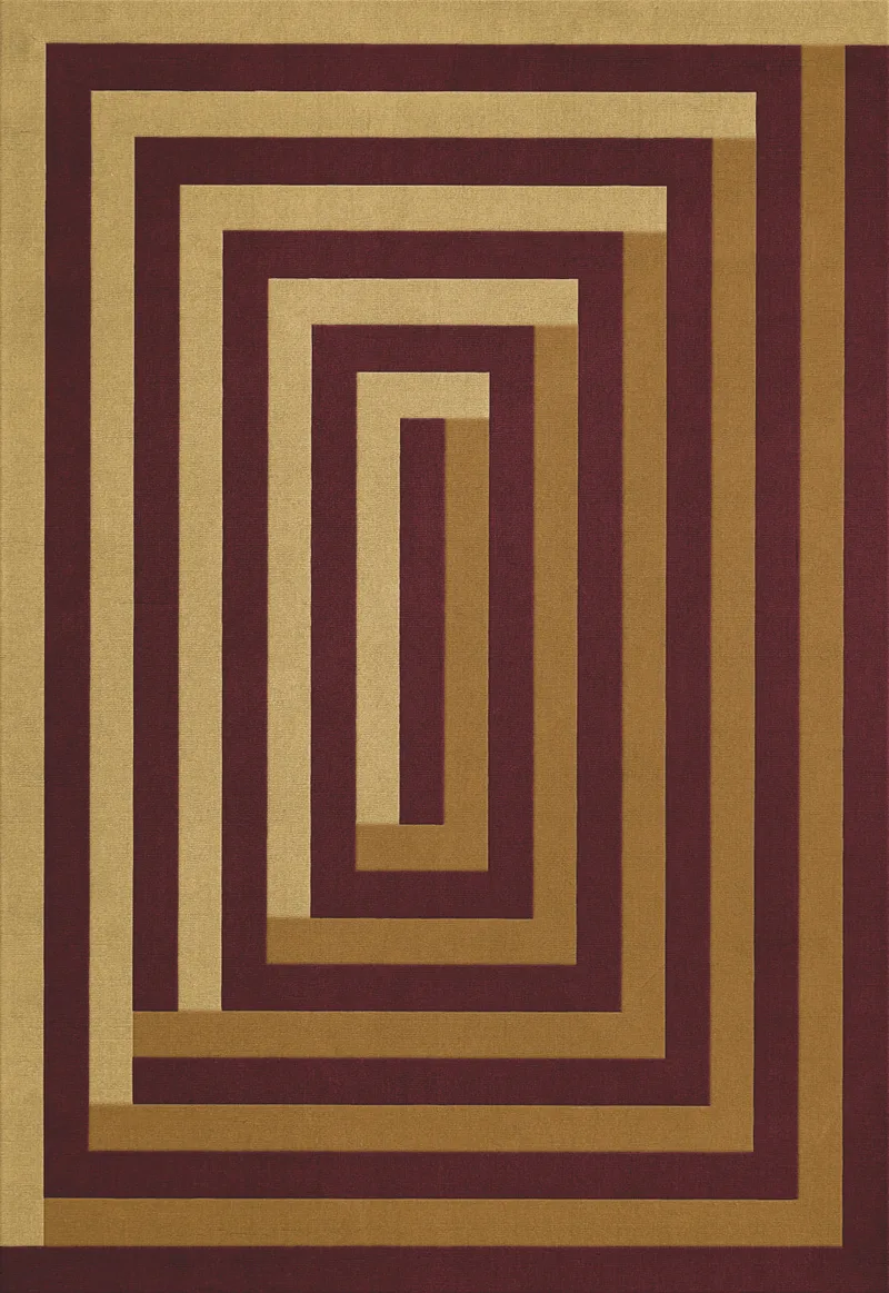 Teklan Labyrinth Mulberry Sand by LAYERED in Måttbeställ – interior photo