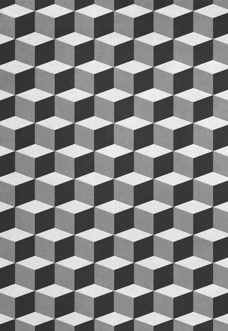 10 Year Collection Illusions Monochrome van LAYERED in 180 × 270 cm – sfeerfoto