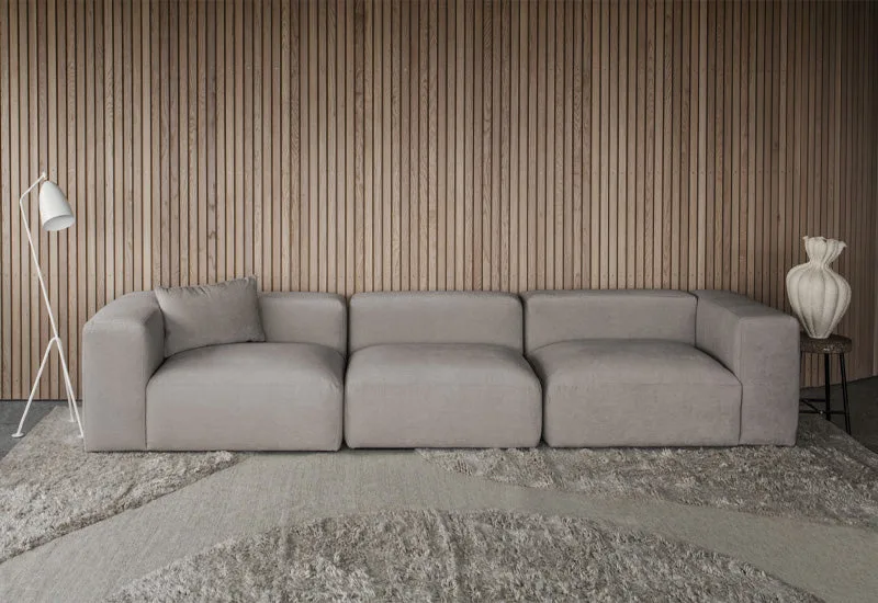 Rosso 3-sits soffa by LAYERED in Cord Light Nougat – interior photo