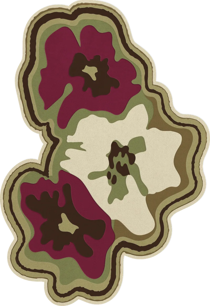 Collina Strada Petal Olive Plum van LAYERED in Custom Size – productfoto