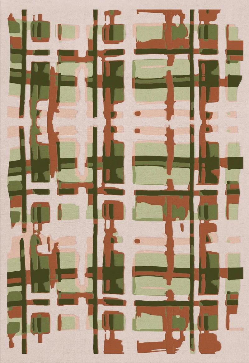 Collina Strada Plaid Garden Pop van LAYERED in Custom Size – productfoto