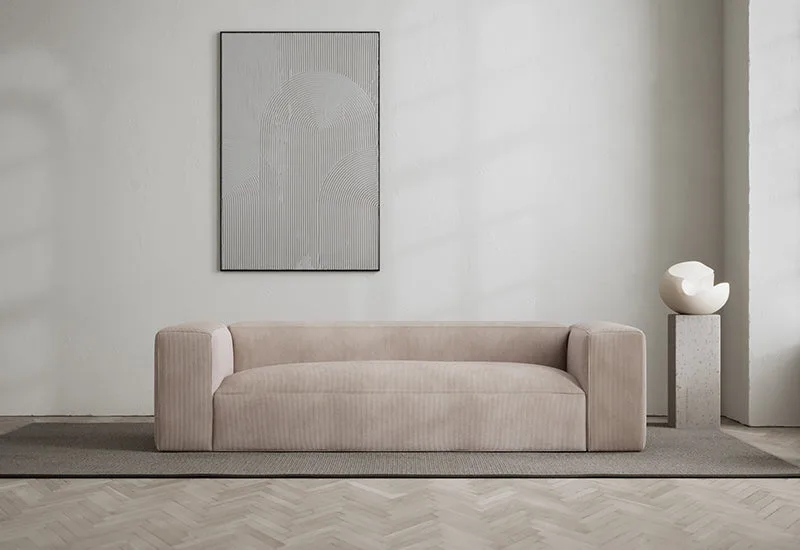 Bulky 2-sits soffa by LAYERED in Cord Light Nougat – interior photo