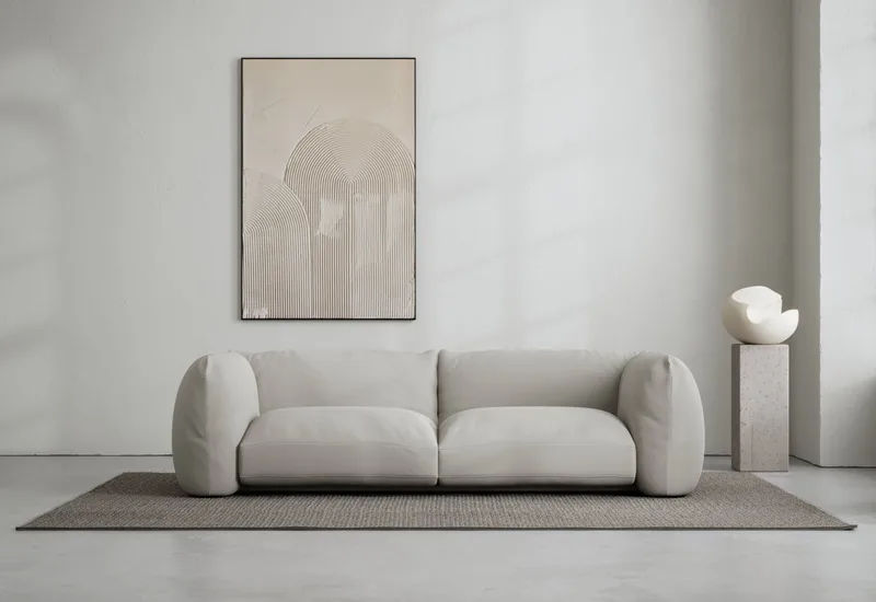 Lotta Agaton 2-sits soffa von LAYERED in Linen Look True Greige – Produktfoto
