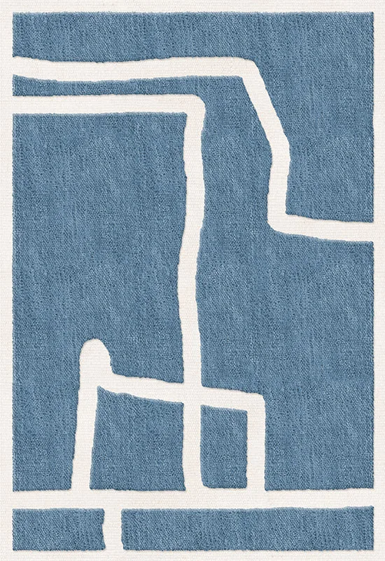 Gotland Klint Cornflower Blue van LAYERED in Måttbeställ – productfoto