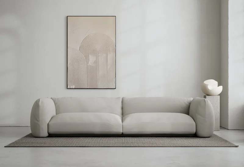 Lotta Agaton 3-sits soffa by LAYERED in Linen Look True Greige – product photo