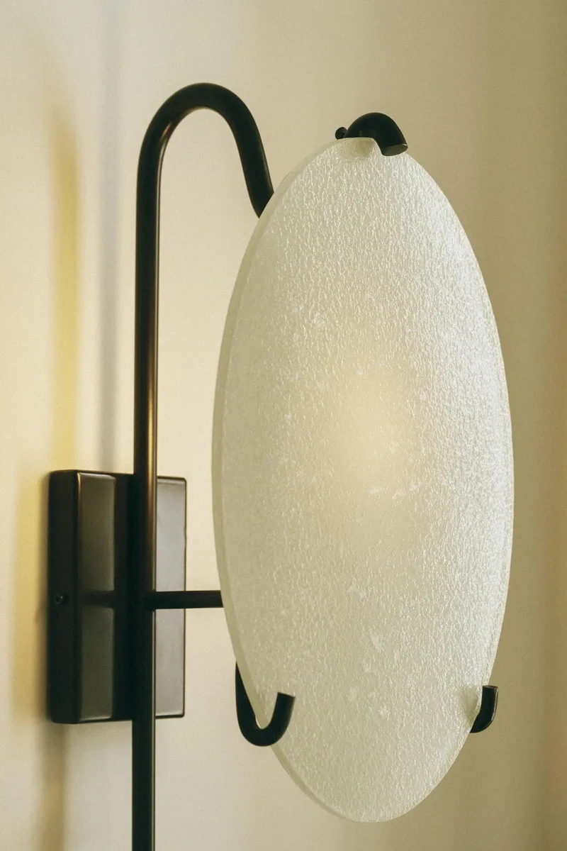MOON LANTERN - WHITE GLASS by LOUISE ROE in CE – interior photo