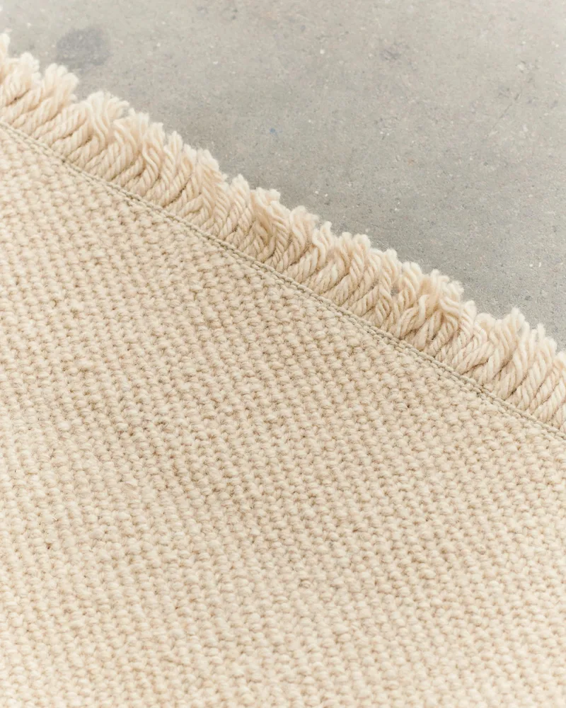 FOUND RUG 02 by LOUISE ROE in Sanded Beige – interior photo