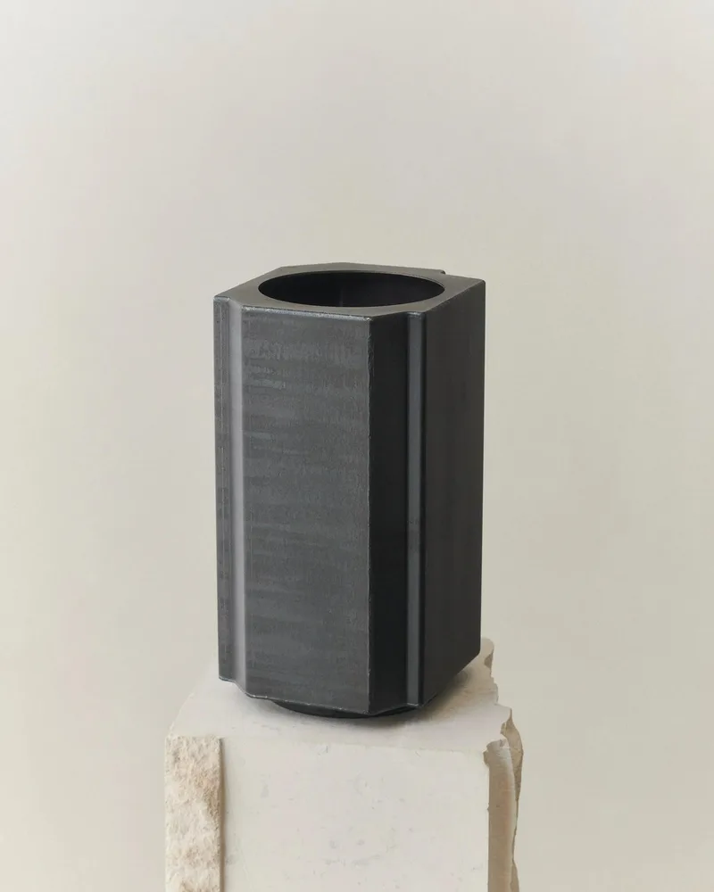 FUNKI POT SMALL by LOUISE ROE in Raw Iron – product photo