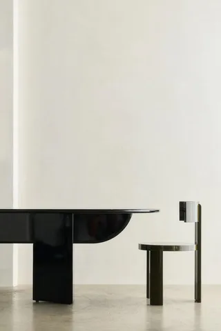 PILLABOUT TABLE 04 by LOUISE ROE in Beech Wood Black Lacquer – interior photo 6 of 6