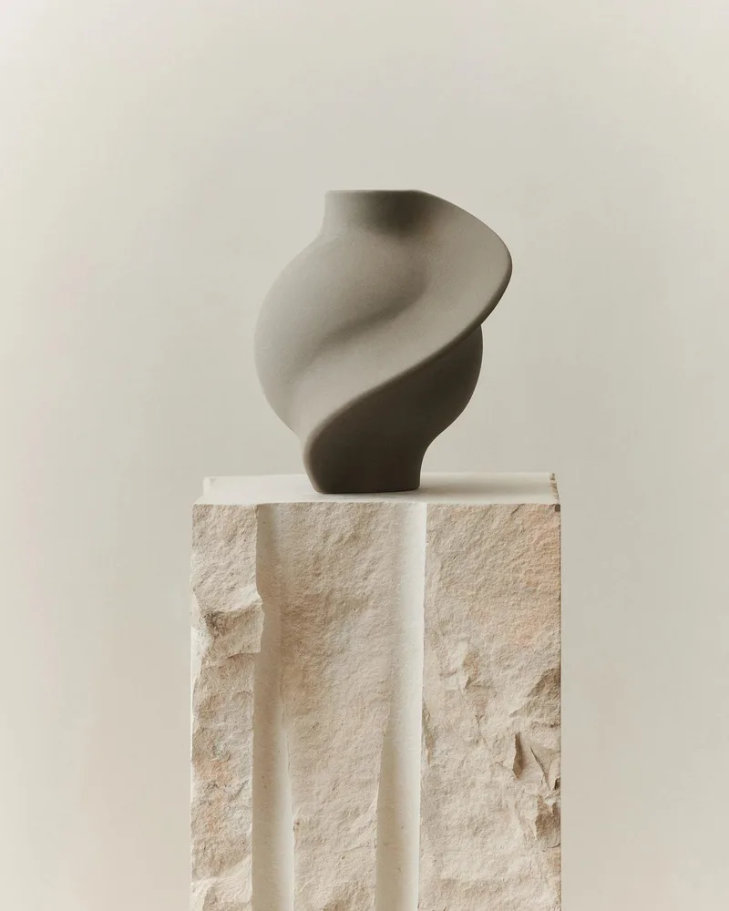 PIROUT VASE 01 SANDED GREY by LOUISE ROE – product photo