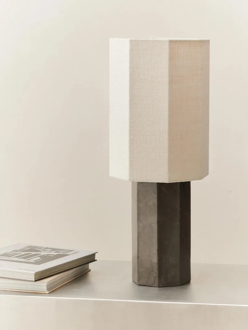 EIGHT OVER EIGHT LAMP GRANDE by LOUISE ROE in Grey Marble – interior photo